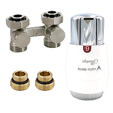 #Комплект Vario Term, Standard тип V, Prestige, прямий, білий/хром, PRNYGS0201C/FP (with nipples)