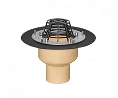 Покрівельна воронка з поліуретану SitaTrendy вертикальна, з притискним фланцем (діаметр 110 мм)