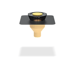 Покрівельна воронка з поліуретану SitaStandard вертикальна, з ПВХ-фартухом (діаметр 160 мм)