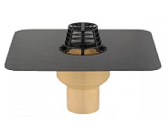 Покрівельна воронка з поліуретану SitaTrendy з ТПО Flagon EP/S фартуком (діаметр 110 мм)